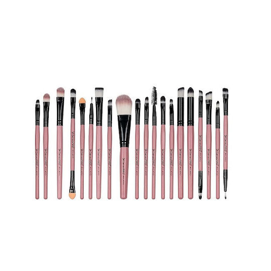 Set 20 pensule de machiaj Sensopro Roz - Cutie de depozitare inclusă