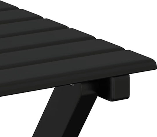 Garten- und Outdoor-Möbelsets Wohnzimmer Typsatz 2 Stück Schwarz