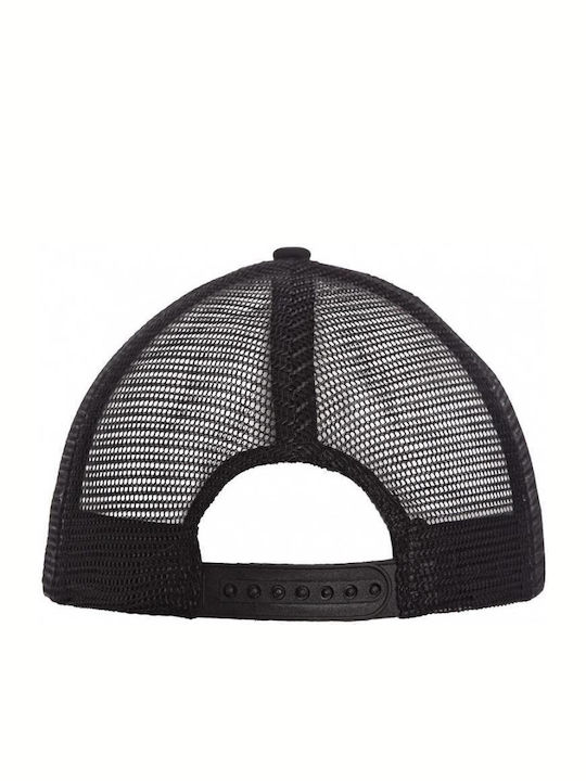Blind 00839 Hut mit Trucker-Netz 100% Polyester mit Schwamm auf Krempe und Vorderseite WHITE/BLACK