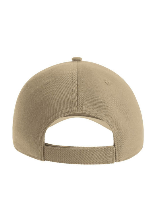 ATLANTIS FIJI Πεντάφυλλο καπέλο τζόκεϊ 100% Ανακυκλωμένο πολυέστερ twill - 200g/m KHAKI