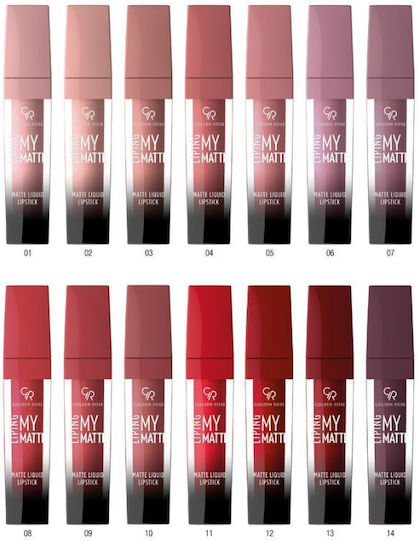 Golden Rose Liping My Matte Lang anhaltend Flüssig Lippenstift Matt 04 5ml 5gr