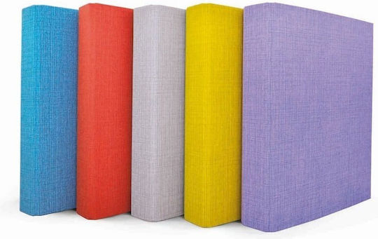 A&G Paper Clipboard with 2 Rings for Paper B5 Multicolour Linen (Μiscellaneous colours) 1pcs