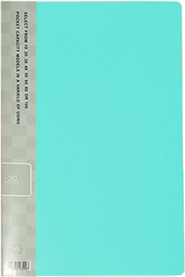 Exas Paper Ντοσιέ Σουπλ με 40 Διαφάνειες για Χαρτί A4 Πορτοκαλί