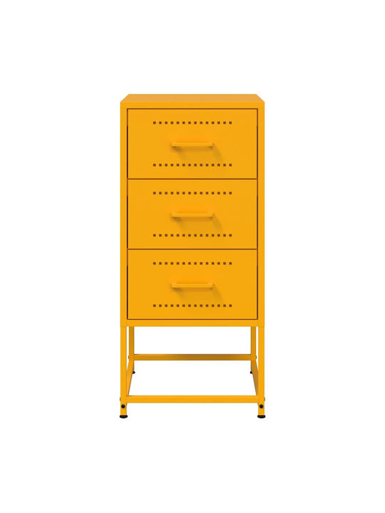 Комоди Метални Жълт 2бр 36x39x78см
