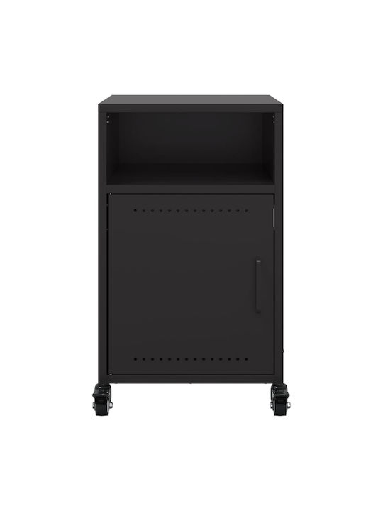 Комоди Дървени Черен 2бр 36x39x59см