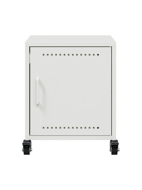 Комоди Дървени Бели 2бр 36x39x43.5см
