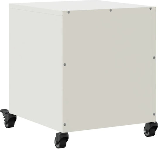 Wooden Bedside Tables White 2 Pieces 36x39x43.5cm