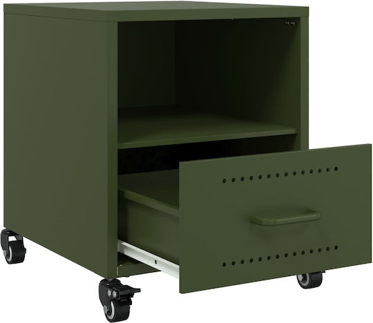 Комоди Дървени Зелен 2бр 36x39x43.5см