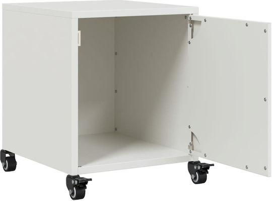 Wooden Bedside Tables White 2 Pieces 36x39x43.5cm