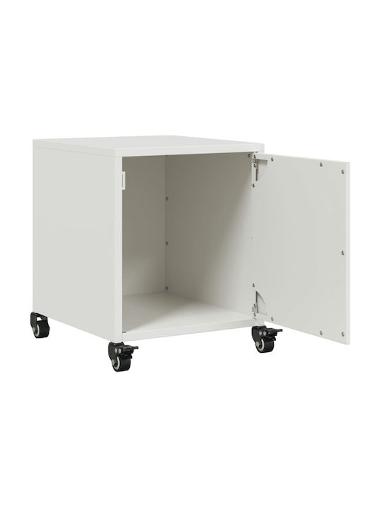 Wooden Bedside Table White 36x39x43.5cm