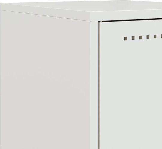 Wooden Bedside Tables White 2 Pieces 36x39x43.5cm