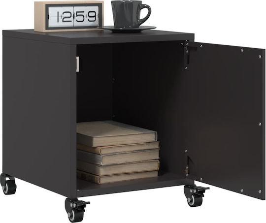 Wooden Bedside Tables Black 2 Pieces 36x39x43.5cm