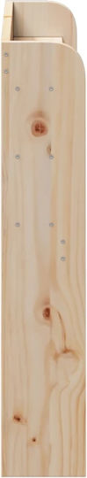 vidaXL Wooden Bed Headboard Beige 110x82cm