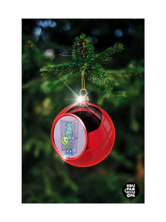 Koupakoupa Monster Inc Weihnachtshänger Kugel Ornament Plastik Rot 8cm