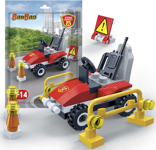 Banbao Τουβλάκια Firefighter Buggy για 5+ Ετών 33τμχ