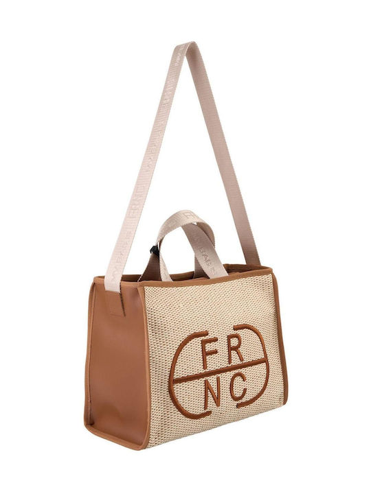 FRNC Damen Tasche Hand Tabac Braun