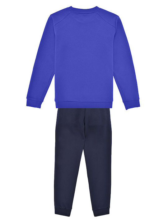 Kids Sweatpants Set Navy Blue 2pcs Essentials Big Logo