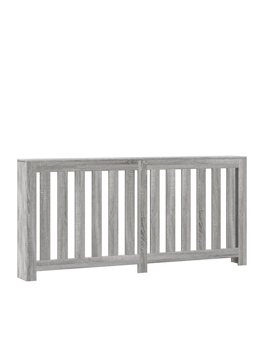 vidaXL Калориферен Капак от ПДЧ Сив 175x20x82см