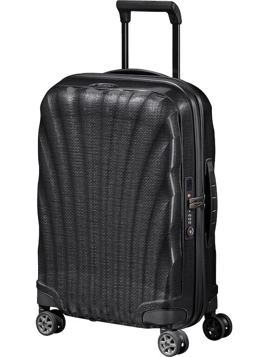 Samsonite C-Lite Cabin Hard Suitcase Black with 4 Wheels Height 55cm