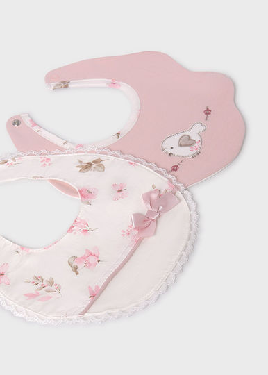 Mayoral Bib from 100% Cotton Blush