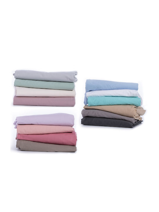Nef-Nef Homeware Bettlaken King Size mit Gummiband 180x200+35cm. Basic 1213-amethyst