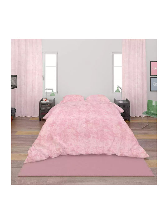 Dimcol Sheet for Single Bed 160x240cm. Premium Shadow 617 Pink