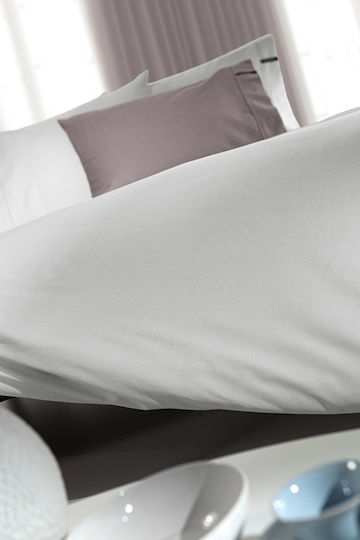 Guy Laroche Sheet Semi Double with Elastic 120x200+35cm. Minimal Silver