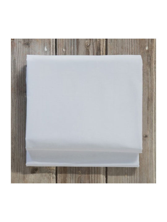 Nima Superior Σεντόνι Υπέρδιπλο με Λάστιχο 165x205+35εκ. White