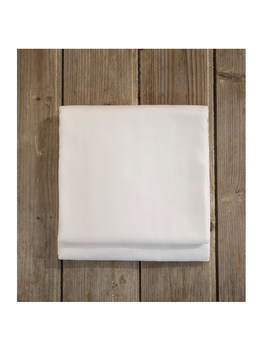 Nima Superior Σεντόνι Υπέρδιπλο με Λάστιχο 165x205+35εκ. White