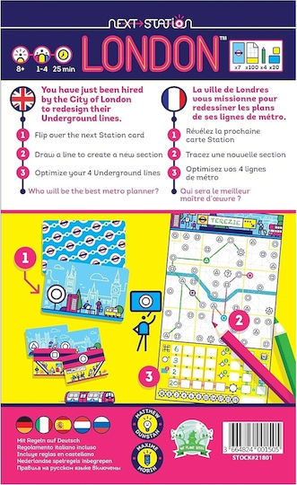 Board Game Next Station: London for 1-4 Players 8+ Years Old (EN) Pegasus Spiele