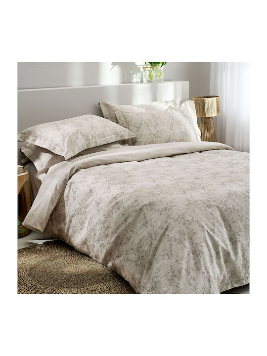 Vesta Home Torino-2 Bed Sheets Super-Double 240x270cm Beige Set 4 Pieces