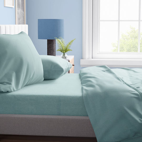 Dimcol for Single Bed 160x240cm Solid 497 Aqua