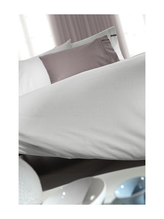 Guy Laroche Bettlaken Semi-Doppel 180x270cm. Minimal Silver