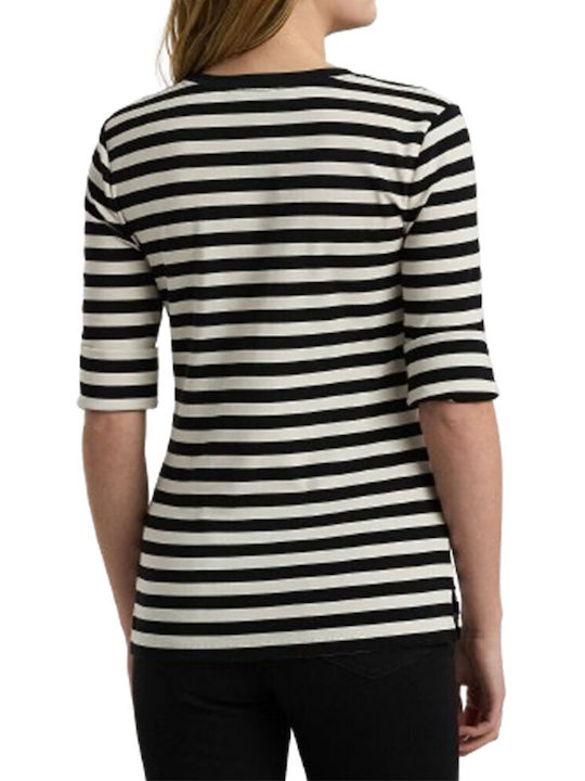 Ralph Lauren Women's T-shirt Striped Black