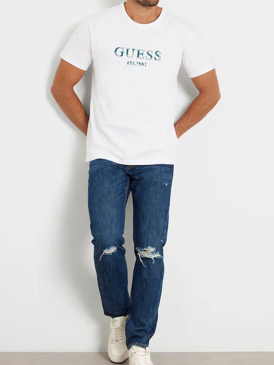 Guess Men's Short Sleeve T-shirt White