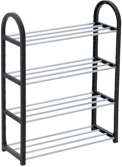 Μεταλλική με 4 Ράφια Μαύρη 50x19x65cm Ε-3066 E-3066 Μεταλλική με 4 Ράφια Μαύρη 50x19x65cm Ε-3066 E-3066