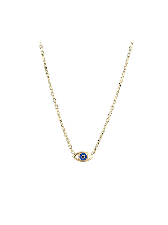 Goldsmith Necklace Eye from Gold Plated Silver