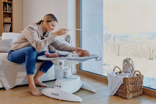 Lionelo Ηλεκτρικό Relax Μωρού Iris με Μουσική Beige Sand για Παιδί έως 9kg