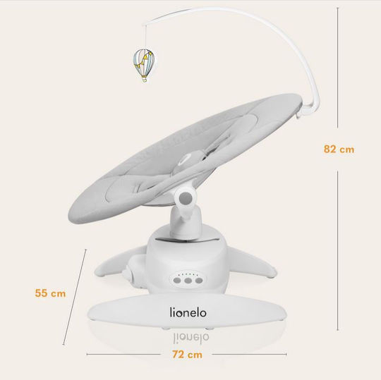 Lionelo Ηλεκτρικό Relax Μωρού Iris με Μουσική Beige Sand για Παιδί έως 9kg