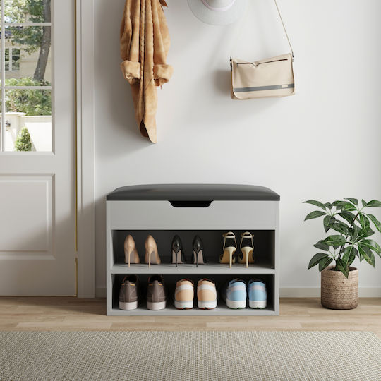 Romir Wooden Shoe Organizer Gray 60x30x44cm