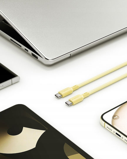 Innostyle USB 2.0 Kabel USB-C männlich - USB-C 240W PD Gelbe 2m ICC240YE