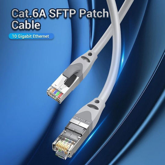 Vention S/FTP Kat.6a Ethernet-Netzwerkkabel 20m Gray 1Stück