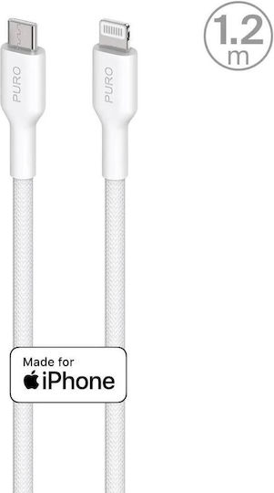 Puro USB-C zu Lightning Kabel Weiß 1.2m