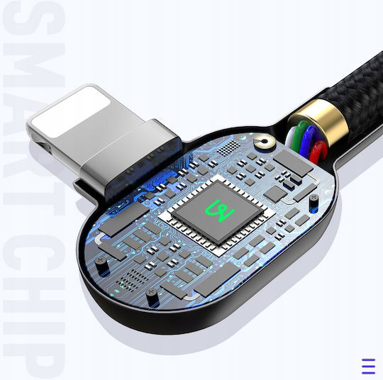 Mcdodo LED USB-C to Lightning Cable Μαύρο 2m (CA-7371)