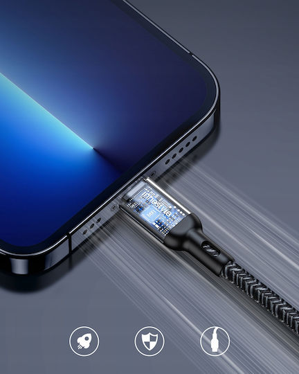 Innostyle USB-C zu Lightning Kabel Schwarz 2m (ICL150ALBLU)