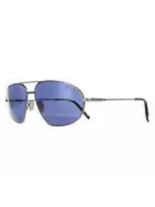 Tom Ford Men's Sunglasses with Gray Metal Frame and Blue Lens FT0771 08V