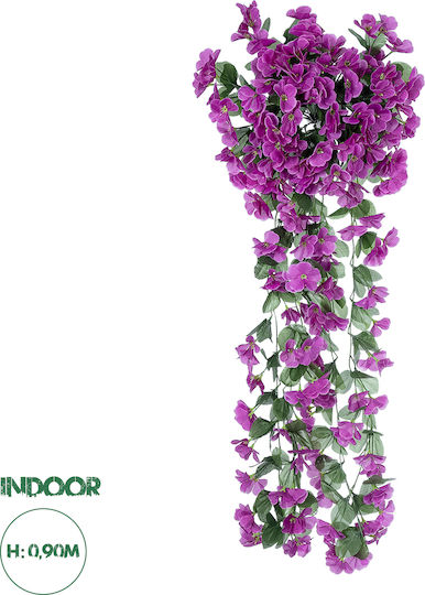 Ramură Decorativă Artificială Calibrachoa Green 90cm GloboStar