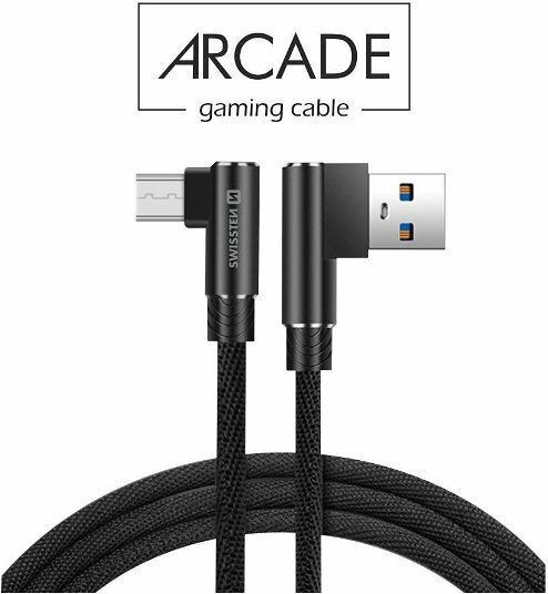 Swissten Regular USB 2.0 spre micro USB Cablu Negru 1.2m 1buc
