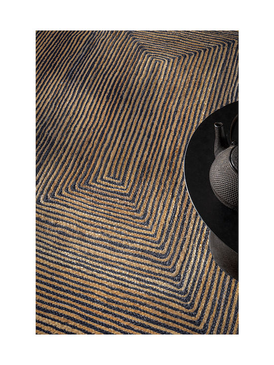 Guy Laroche Hartum Rug Rectangular from Jute Anthracite