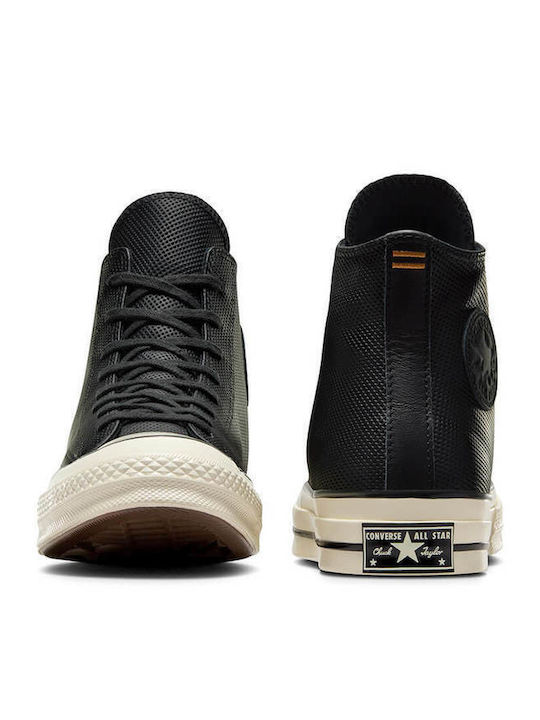 Chuck 70 Leather Sneakers Black